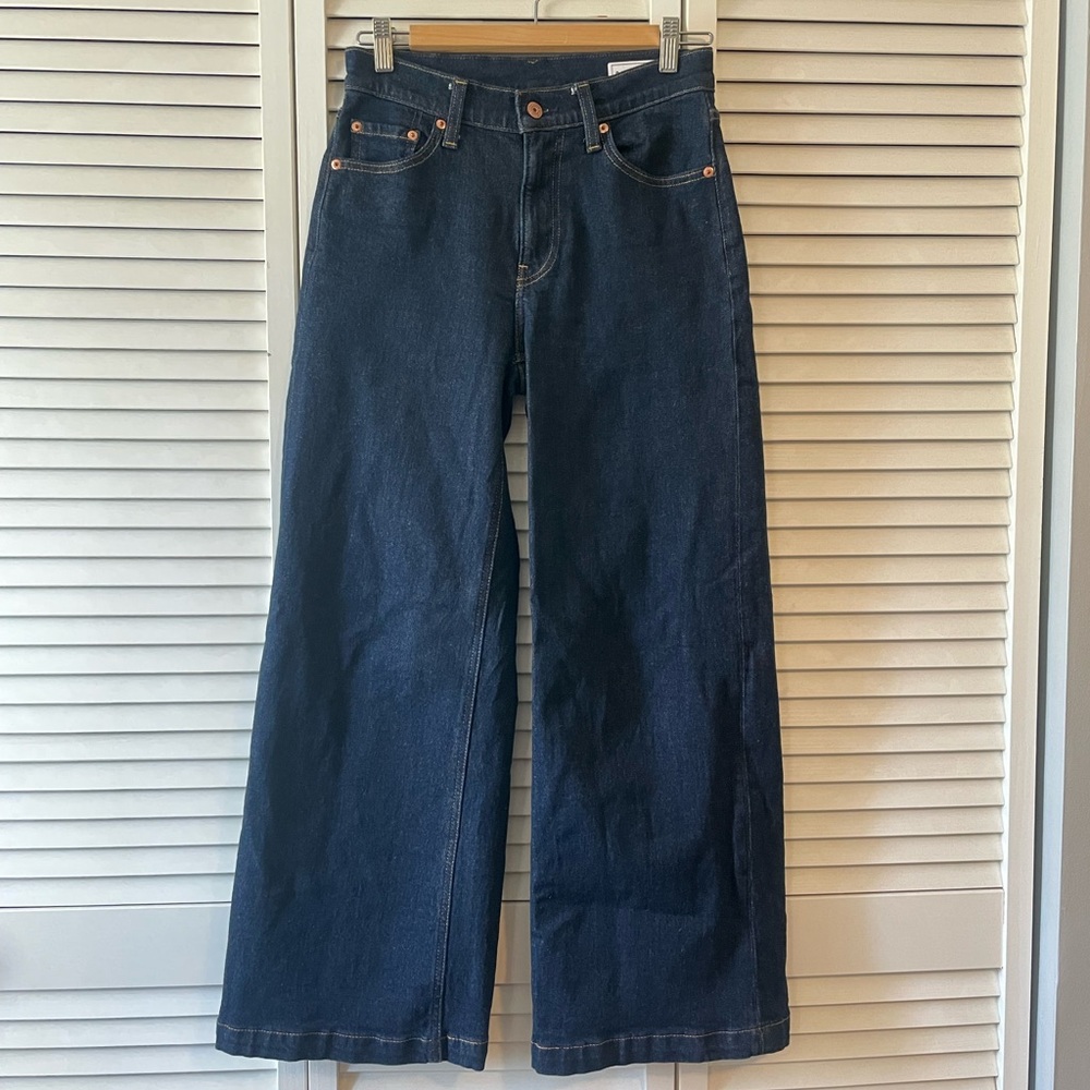GAP Indigo High Ride Stride Jeans Size 25/0 Petite